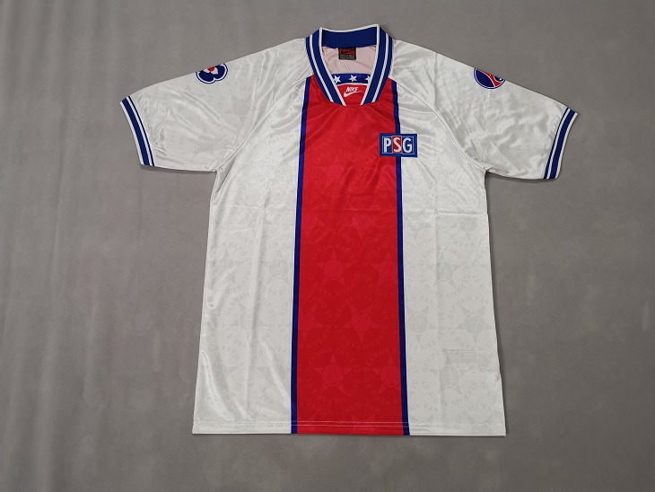 AAA Quality Paris St Germain 94/95 Away White Soccer Jersey